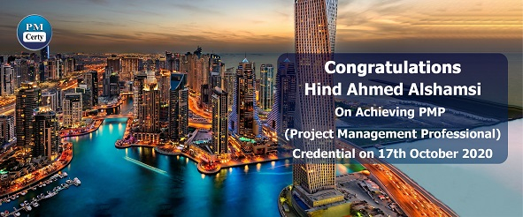 Congratulations Hind on Achieving PMP..!